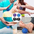 thumbnail image 4 of 2024 New 3 Massage Balls - Hedgehog Ball With Nubs Perfect For Stress, Reflexology, And Trigger Point Massages, For Back, Legs, Feet & Hands Muscle, 4 of 5