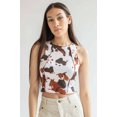 thumbnail image 3 of Ragstock Brown Cow Seamed Crop Tank, 3 of 4