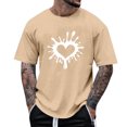 thumbnail image 1 of Tops para hombre, blusas y camisas de manga corta con cuello redondo para hombre, camisetas casuales con estampado de moda para hombre, blusa de manga corta, blusa de poliéster para hombre., 1 of 4