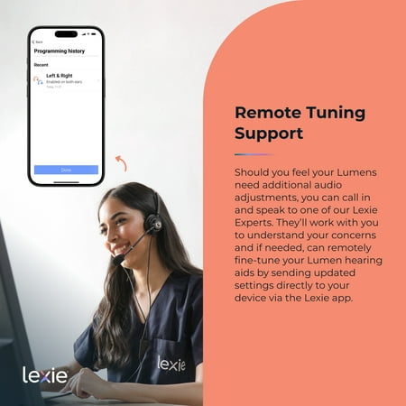 Lexie Hearing - Lexie Lumen self-fitting OTC hearing aids - Silver
