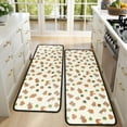 thumbnail image 4 of Kitchen Rugs Sets Of 2,Beige Christmas Gingerbread Pattern Anti Fatigue Kitchen Mat Rugs Non Slip Washable,Decorative Kitchen Floor Mats for Kitchen,Sink,Laundry,17"x47"+17"x47", 4 of 5