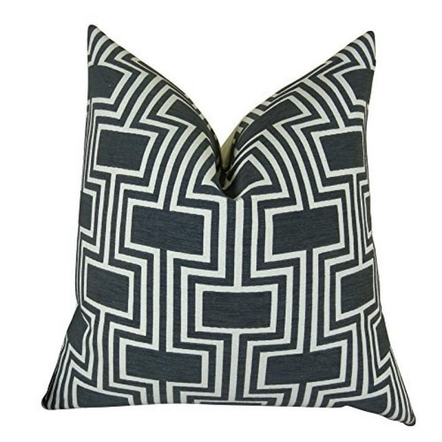 Plutus Conduit Espresso Handmade Throw Pillow, (12" x 25")