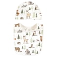 thumbnail image 4 of Set de babero y gorra de algodón Hudson Baby Forest Animals, talla única, 4 of 5