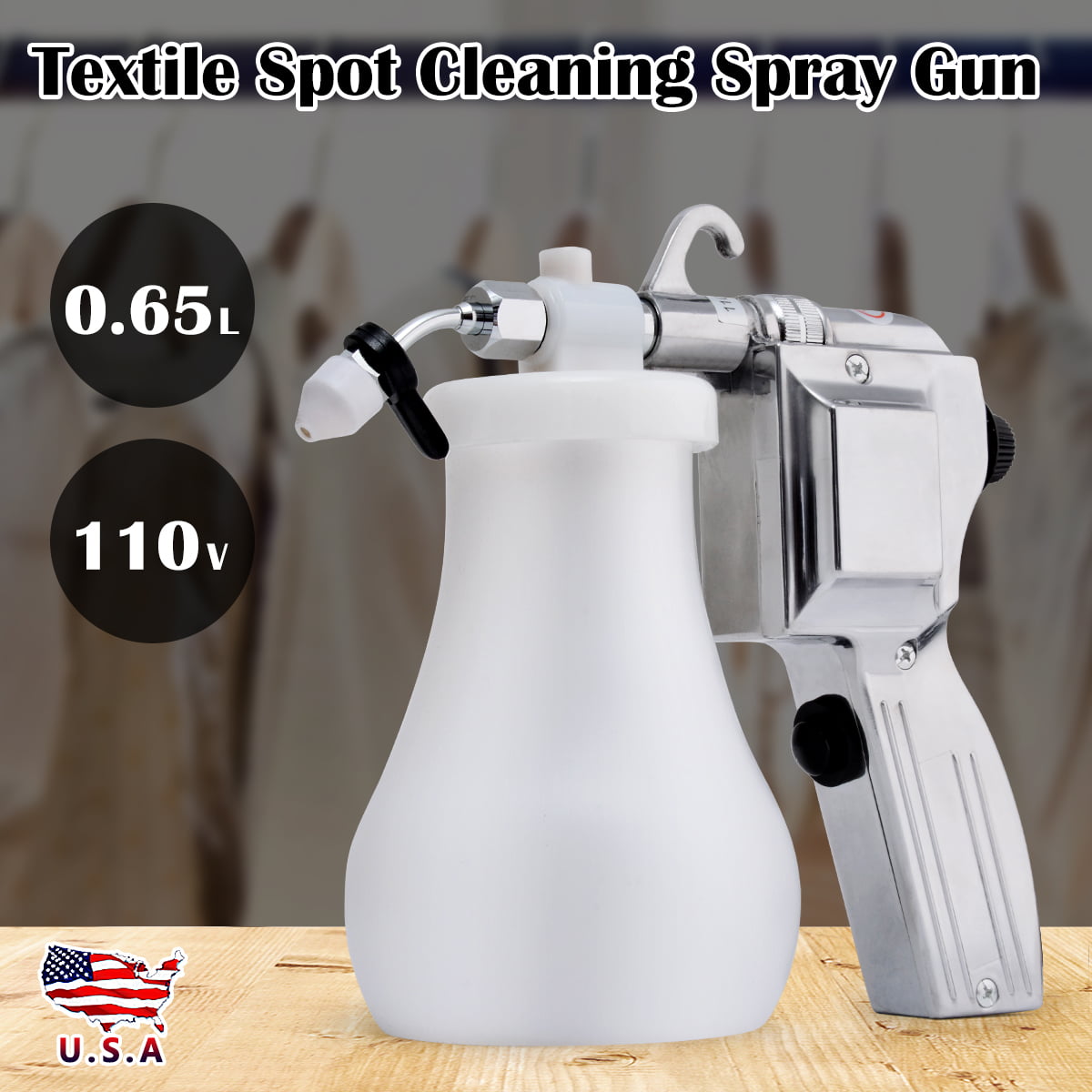 Portable Screen Printing Textile Spot Cleaning Spray Gun Adjustable Sprayer 110V 