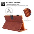 thumbnail image 5 of Dteck Fire HD 10 2021 Case - Folio PU Leather Smart Case Cover with Auto Wake/Sleep & Card Slots Compatible with All-New Amazon Fire HD 10 11th Generation / Fire HD 10 Plus 2021,Brown, 5 of 6
