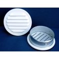 thumbnail image 1 of Rejilla de ventilación redonda de aluminio blanco Maurice Franklin Louver, paquete de 6, 1 of 1