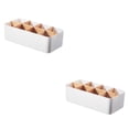 thumbnail image 2 of kurtrusly Storage Box Strong Practicality Wide Application Detachable Partition Large Capacity Plastic Storage Box Ladder Layered white Rectangular 8-cell 2Set, 2 of 6