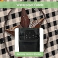 thumbnail image 4 of Outdoor TV Cover 48 to 50 Inches, Retro Texas Star Sunflower Black White Buffalo Plaid Rustic Wood Grain Waterproof TV Cover with Remote Control Pocket, Flat Screen TV Cover Protector for Outside TV, 4 of 6