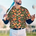 thumbnail image 5 of Lsque Fruits Peach Pattern Mens Polo Golf Shirts Funny Graphics Shorts Sleeve Button Shirts Baseball T-shirt-XX-Large, 5 of 7