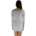 thumbnail image 2 of Vivian's Fashions Dress - Knit, Short Dress (Grey, Small), 2 of 3