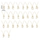 thumbnail image 5 of Guardurnaity InitialNecklacePendantEnglish Letter A to Z Jewellery Charm Chain Crystal Valentine'sDay Birthday Modern Ropa, zapatos y accesorios Miscelánea q 1, 5 of 6