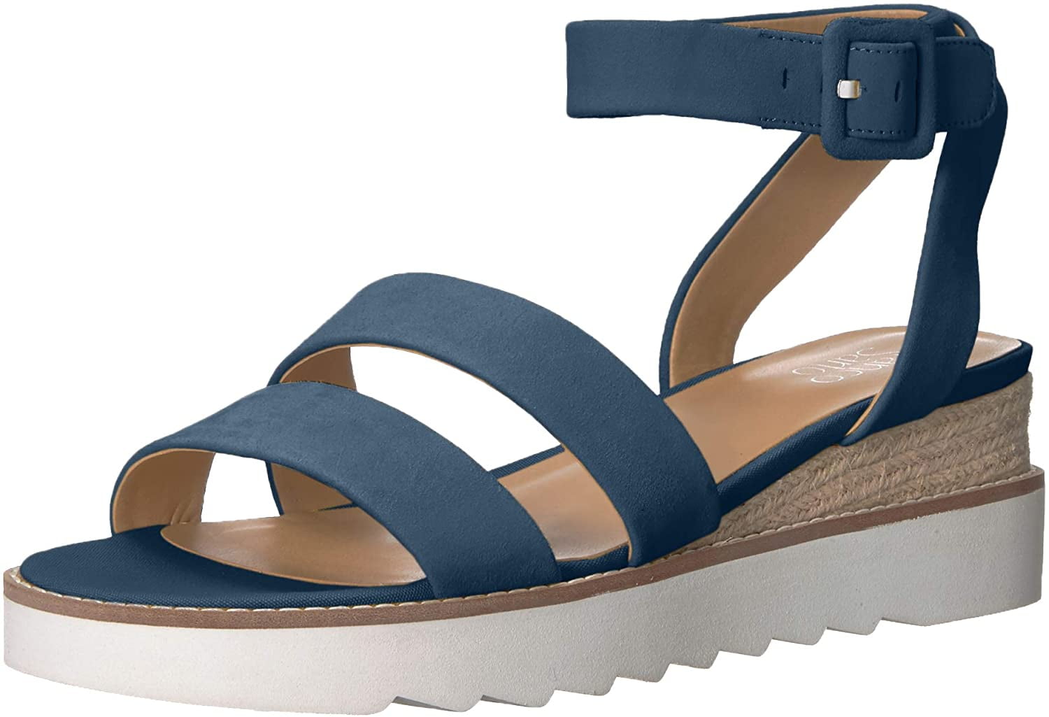 franco sarto blue wedges