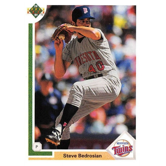 1991 Haut du Pont de Baseball 738 Steve Bedrosian Minnesota Twins
