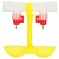thumbnail image 1 of 10 Piezas Bebedero para Aves de Corral Fuente para Beber para Pollos Taza Colgante Doble Equipo para Bebederos para Pollos para Alimentador de Codornices y Pollos g3/4, 1 of 1