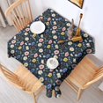 thumbnail image 2 of Pioneer Flower Floral Print Pattern Square Tablecloth, Waterproof Wipeable Spillproof Washable Table Cover for Home Kitchen Party Decor, 42"x42", 2 of 6