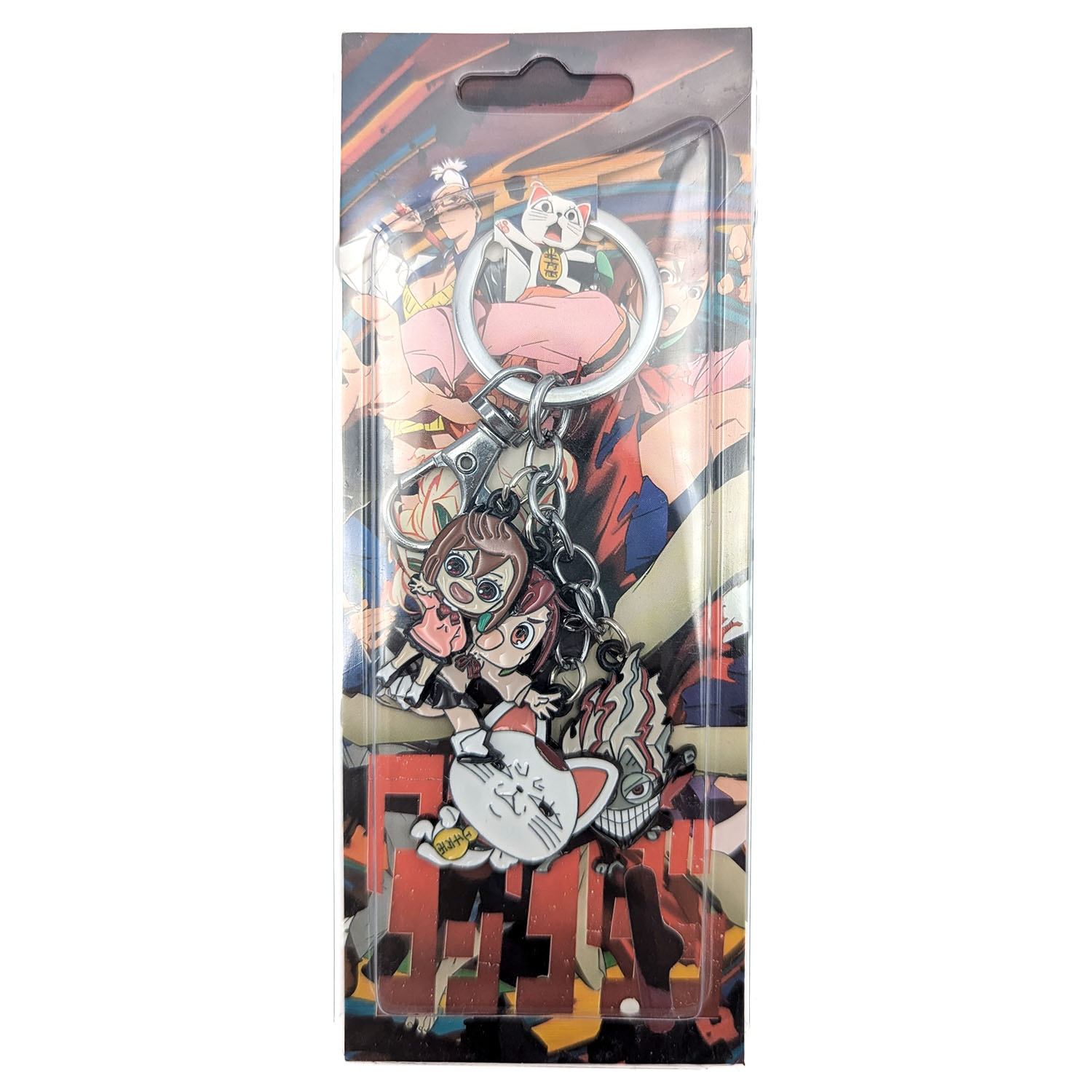 Momo Okarun Cat Aira - Dandadan 1" Keychain 4 pc. Pendant