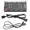 thumbnail image 2 of ARGB And PWM Hub, 5V 3 Pin ARGB Hub Acrylic Shell Durable 8 Way  For Expanding ARGB Interface, 2 of 8