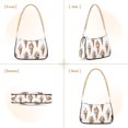 thumbnail image 7 of FORMRS Womens Shoulder Bag with Chain Strap Clutch Purse Cute Tote Handbag, Brown Ice Cream Pattern, 7 of 7