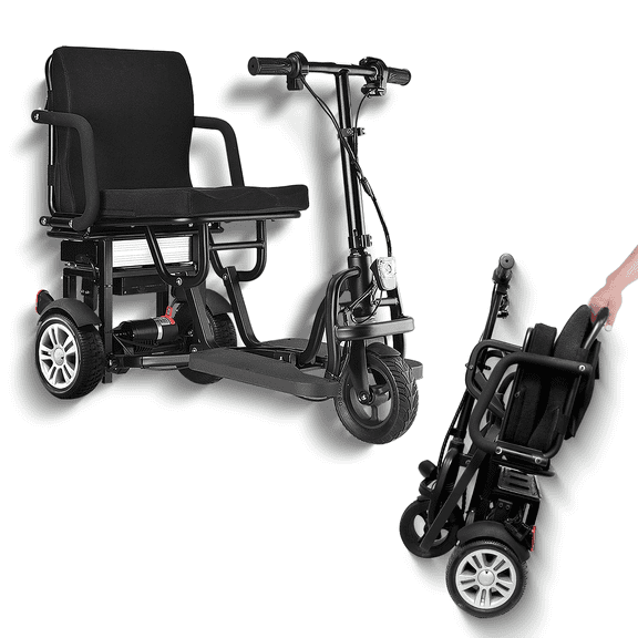 Mujocooker 3 Wheel Power Mobility Scooter for Senior, Handicap Scooter for Adult Support 300lbs, 25 Miles