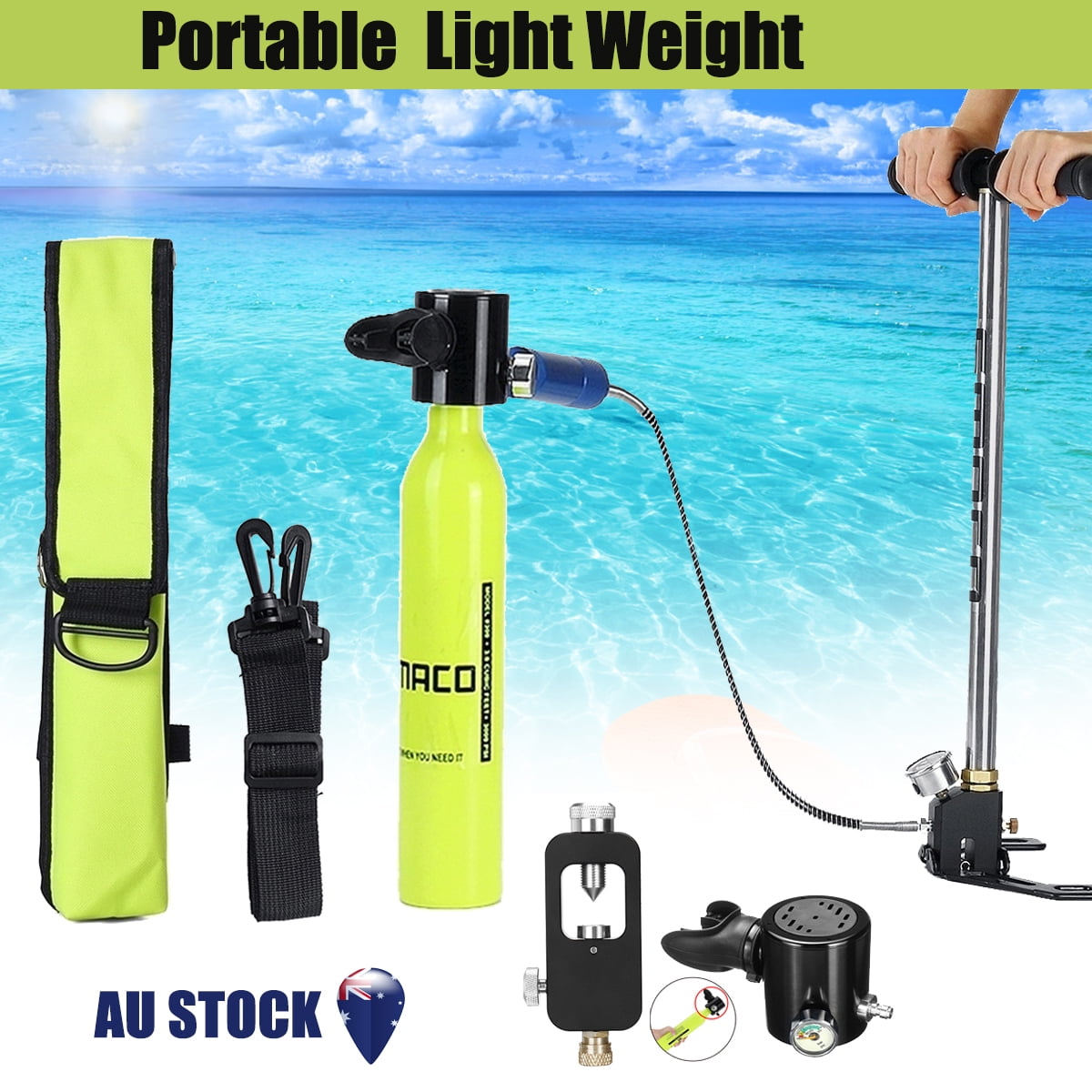 3PCS 500ml Mini Oxygen Diving Air Tanks Breathing Device Equipment