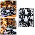 thumbnail image 3 of JuDWoC Halloween DIY Coloring Blanket Soft Flannel Fleece Blanket Gothic Ghost Blanket Colorable Halloween Throw Blanket for Couch Sofa Bed Decor 59.1*51.2in, 3 of 9