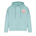 thumbnail image 4 of Timoontee Hooded Sweatshirts for Men Relaxed Fit Hoodies Fall Winter Warm Thick Pullover Casual Tops Lightweight Solid Kangaroo Pocket Sweatshirts Light Blue M, 4 of 4