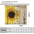 thumbnail image 2 of Vintage Sunflower Curtains for Living Room,Rustic Cabin Farmhouse Yellow Floral Drapes,Inspirational Quotes Butterfly Print Window Treatments for Kitchen Bedroom Apartment 84x84in, 2 of 5