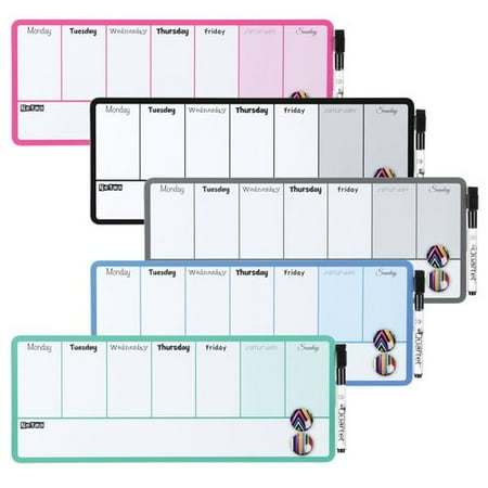 Quartet Weekly Dry Erase Board, 5.5" x 14"