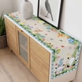 thumbnail image 4 of Easter Table Runner - 70 Inch Long, Kitchen Dining Table Runner Dresser Scarves, Spring Gnomes Bunny Butterfly Duck Floral Plaid Farmhouse Decor for Coffee Tables Wedding Party Banquet, 4 of 8