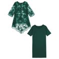 thumbnail image 3 of Zaldita Two Piece Dress Set for Women Plus Size Mother of The Bride Dress Suit Formal Gowns Green M, 3 of 5