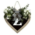 thumbnail image 1 of A Z Last Name Heart Shaped Front Door Sign Wreath Front Door 26 Letter Farmhouse Wreath With Wreath Spring Wreaths For Front Door Outside Hanging Decor, 1 of 5