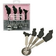 thumbnail image 2 of Black Kitty Cats Measuring Spoons Baking Cooking Four Piece Set, 2 of 2