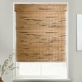 thumbnail image 2 of MOOD Custom Bamboo Shades | NATURAL | Cordless Designer Natural Woven Wood Roman Shades for Windows | Natural Cedar (Great Privacy) | 67.5"W X 72"H, 2 of 7