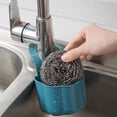 thumbnail image 4 of DOLITY Multi-purpose Sink Basket Strainer Drain Shelf Sink Storage Rack Sucker Holder Dark Blue, 4 of 9