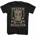 thumbnail image 1 of Velvet Revolver Velvet Skull Black Adult T-Shirt, 1 of 2
