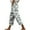 Multicolor-1, variant on ZToonmas Women's Printed Straight Leg Capri Pants Loose Wide Leg Cropped Trousers with Pockets for Casual Summer Wear