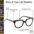 thumbnail image 3 of Optimum Optical Signature Blue Light Filtering Readers - Story of Your Life, +2.25, 3 of 7