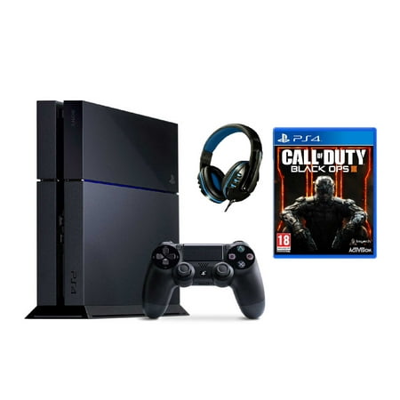 Sony PlayStation 4 500GB Gaming Console Black with Call Of Duty Black Ops 3 BOLT AXTION Bundle Like New
