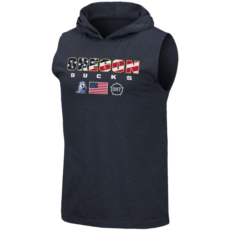 Men's Colosseum Navy Oregon Ducks OHT Military Appreciation Americana Hoodie  Sleeveless T-Shirt - Walmart.com