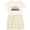 Natural with Stripes, variant on Inktastic Grandma's Princess Crown and Flowers Girls Toddler Dress