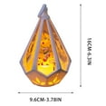 thumbnail image 3 of Danhjin Battery Operated Flameless Lantern, Luminous Portable Night Lanterns for Christmas Home Indoor Outdoor Window Festival Party Wedding Decoration, 3.78*3.78*6.3in, 3 of 6