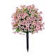 thumbnail image 1 of Estaca de jardín de flores violetas artificiales, arbustos de vegetación artificial, decorativa de 24" con rosa, 1 of 9