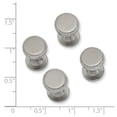 thumbnail image 2 of Rhodium-plated Kelly Waters Four Piece Florentine Beaded Tuxedo Studs; for Adults and Teens; for Women and Men, 2 of 2