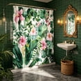 thumbnail image 2 of Sahpxhe Shower Curtain Watercolor Wildflower Shower Curtain Liner,Waterproof Bathroom Decoration and Separation with 12 Hooks for Shower,47.2X70.9in,Multicolor-D, 2 of 6
