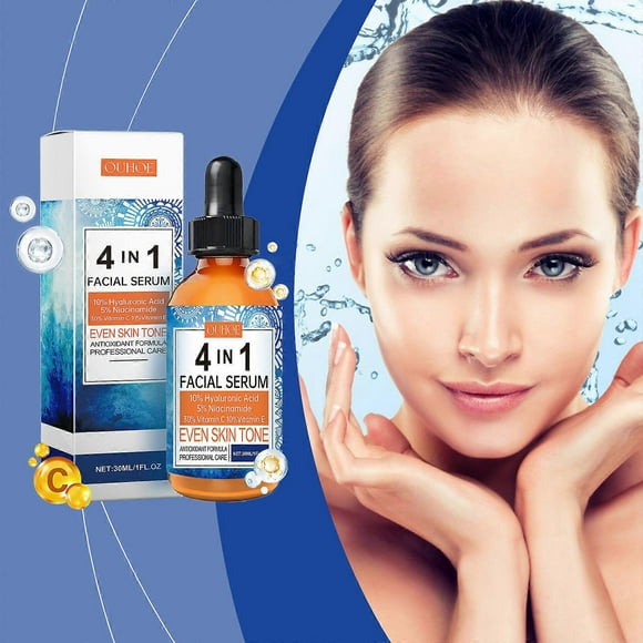 Vitamin C Face Serum, 4 In 1 Anti-Aging Serum, Vitamin C Serum For Facial Moisturizing, Firming Skin And Even Skin Tone