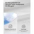 thumbnail image 2 of Shade Sail 3 X 3 M, Water Repellent 665 Mm Water Column, Ripstop Polyester, 93% Uv Protection, Terrace, Garden, Balcony, Square, 2 M Ropes, White, 2 of 5