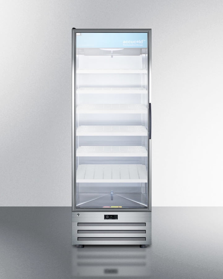 Accucold ACR1718LH 28" Medical Stainless Steel Pharmacy Refrigerator, 17.0 Cu.Ft., Left Hinged