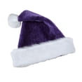 thumbnail image 1 of Disfraz de sombrero navideño para fiesta de celebración, carnaval, cosplay, recuerdos de fiesta, decoración Púrpura, 1 of 8