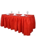 thumbnail image 4 of BalsaCircle 14 feet x 29" Polyester Banquet Table Skirt Red, 4 of 6