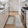 thumbnail image 3 of KUETH Kitchen Mats for Floor,Sets of 2 Non Slip Washable Persian Kitchen Rugs 20"x32"+20"x59", Kitchen Runner Rug with Waterproof for Hallway, Laundry, Bathroom and Bedroom, 3 of 8